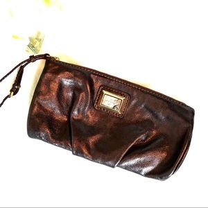MARC by Marc Jacobs Bronze Leather Clutch/Wristlet
